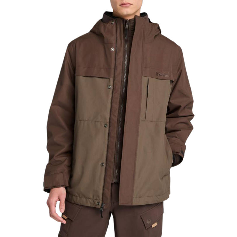 Timberland Jackets Men's Brown Hooded Moderate Other