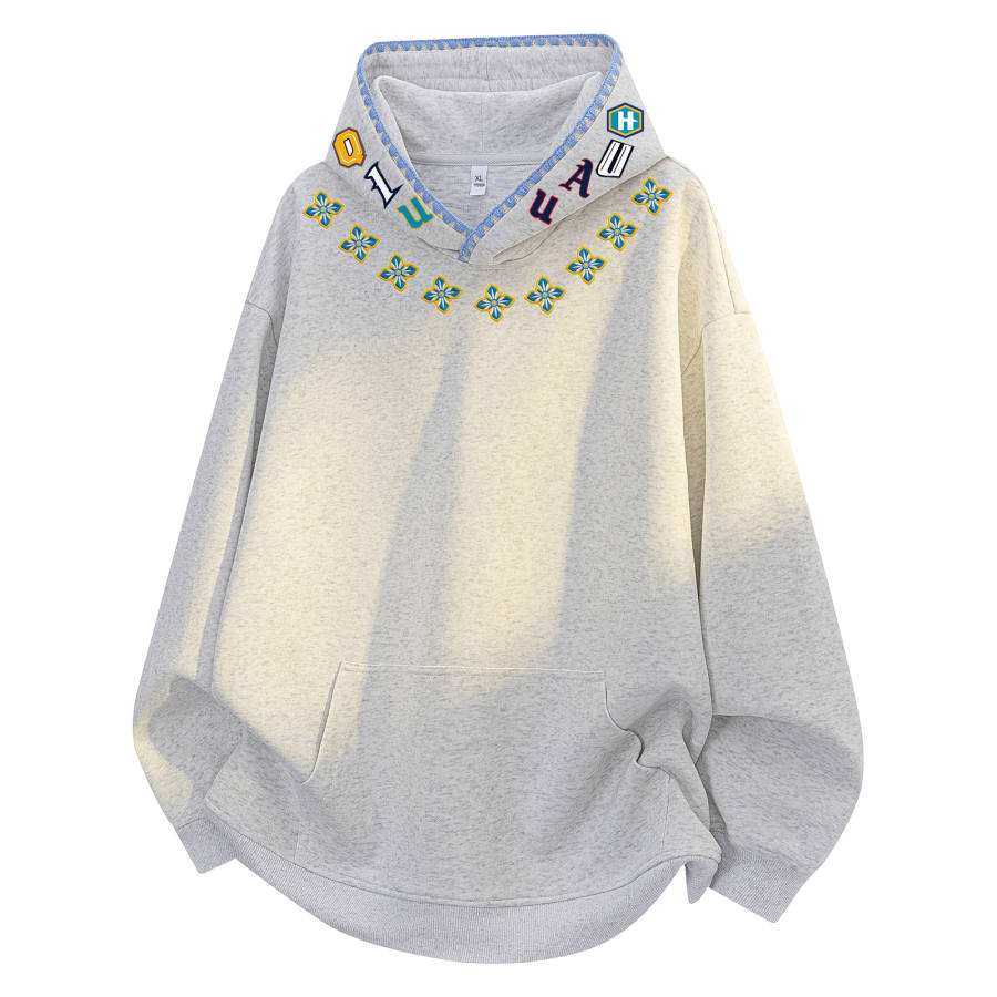 HUANQIU Sweatshirts Unisex Hooded Non Detachable Moderate Heavyweight