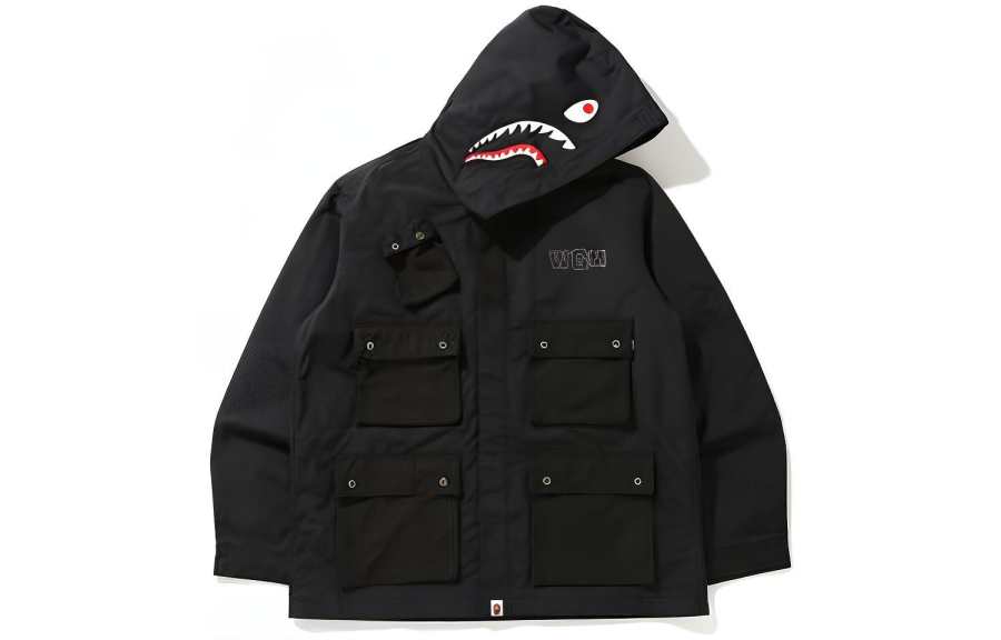 A BATHING APE Bape Shark Multi Pocket Wide Jacket