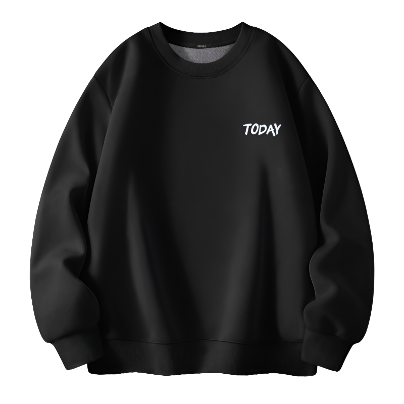 MINISO Sweatshirts Unisex Crew Neck Thickened Heavyweight