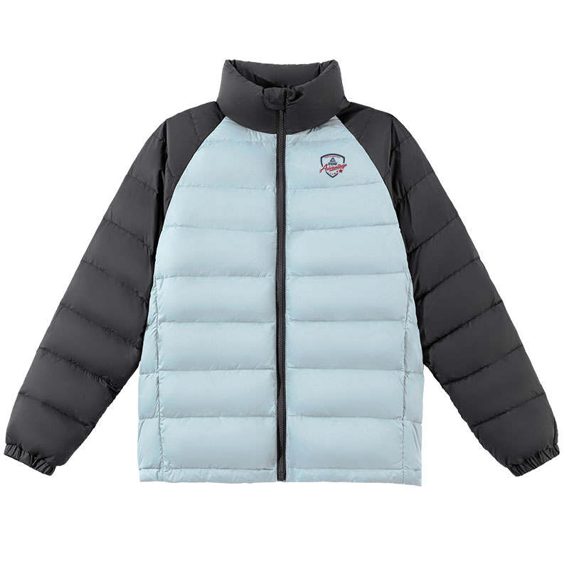 PEAK PEAK Kids Down Jackets Stand Collar Lightweight Patchwork Style Waterproof