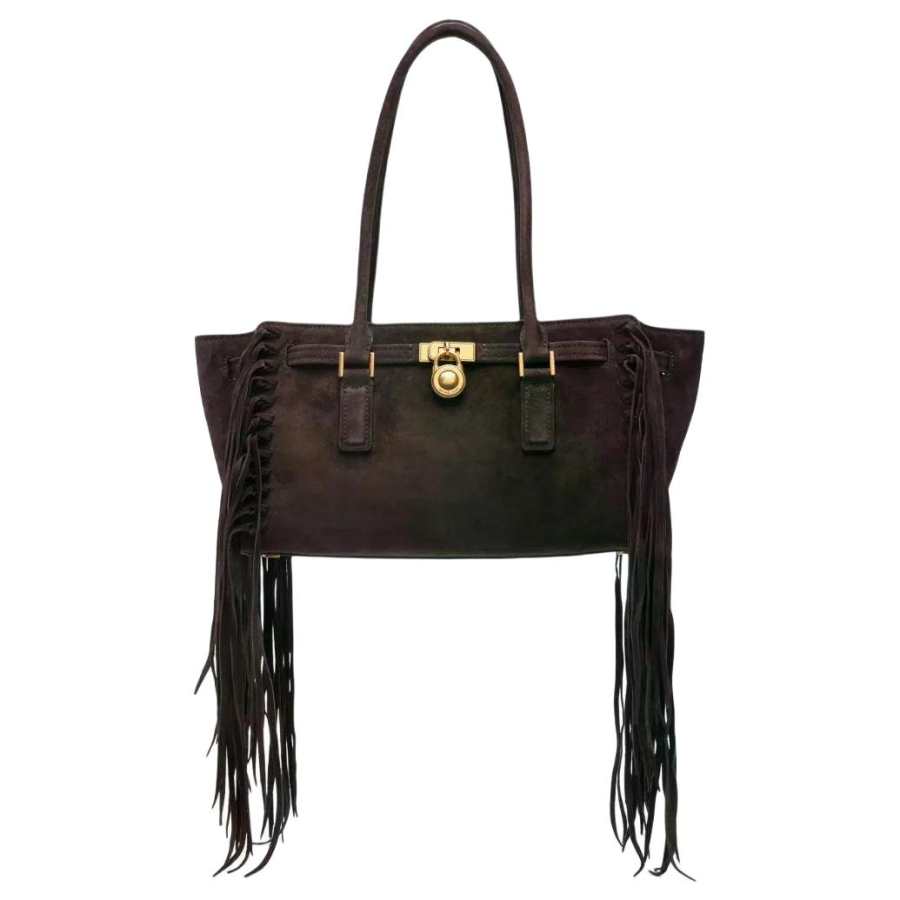 MICHAEL KORS Hamilton Pu Shoulder Bag Small Women's Chocolate