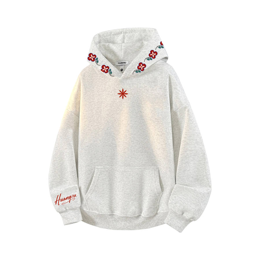 HUANQIU Sweatshirts Unisex Hooded Moderate Heavyweight