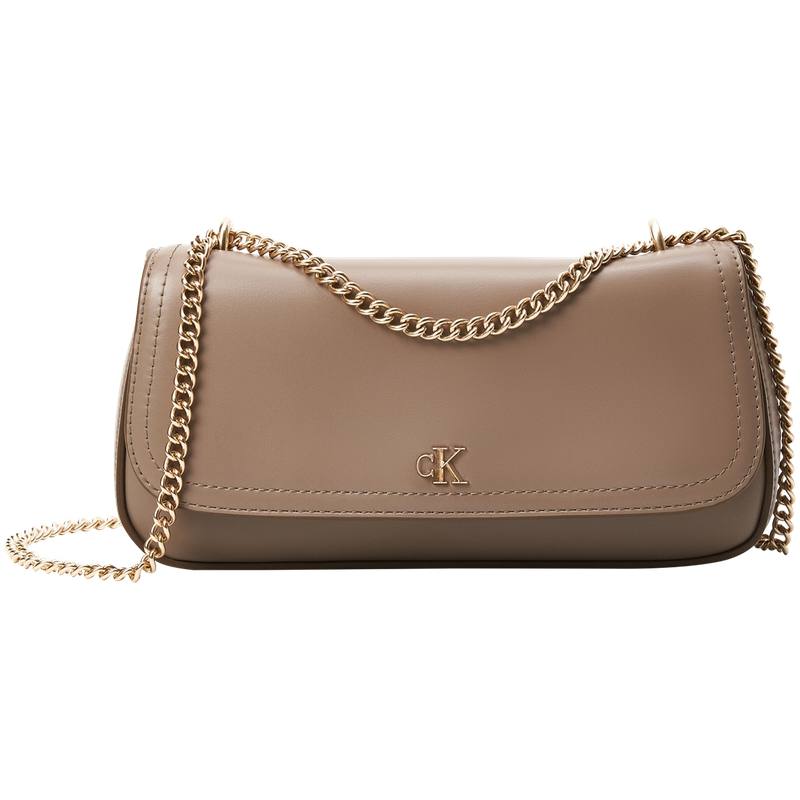 CALVIN KLEIN Synthetic Material Shoulder Bag Women's Sandstone Brown
