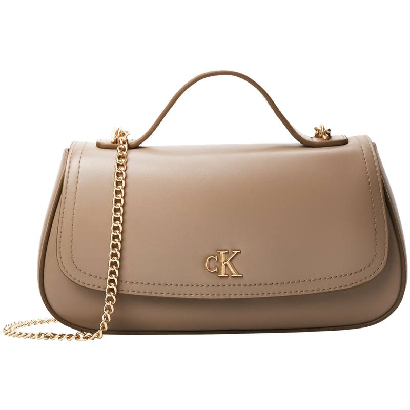 CALVIN KLEIN Synthetic Material Handbag Women's Sandstone Brown
