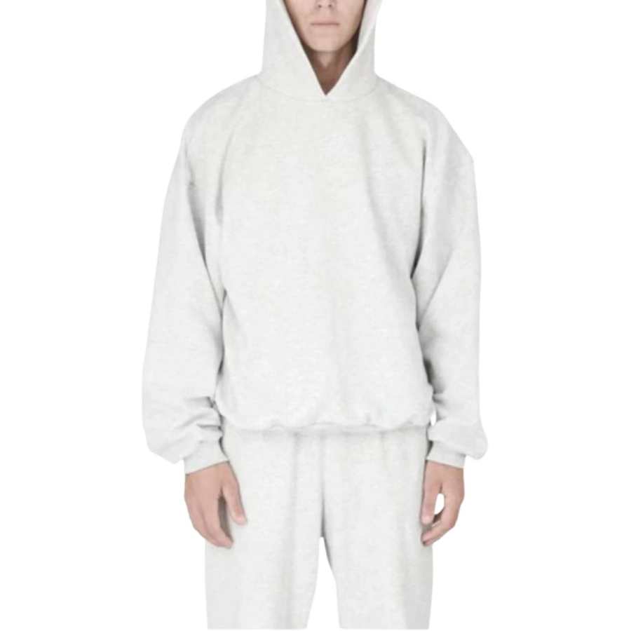 YEEZY Sweatshirts Unisex Heather Gray Hooded Non Detachable Moderate