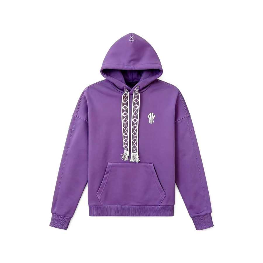 ANTA Sweatshirts Unisex Purple Clay Hooded Non Detachable Moderate