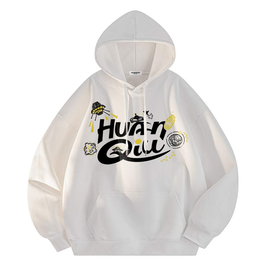 HUANQIU Sweatshirts Unisex Hooded Moderate Regular