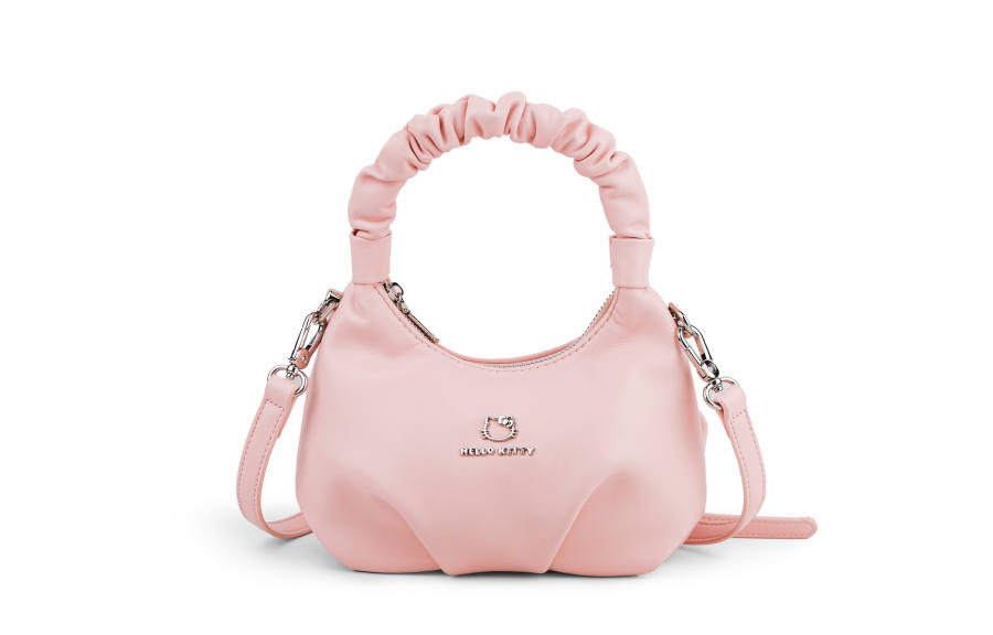 Sanrio Hello Kitty Pu One Shoulder Handbag Regular Women's Pink/Ecru