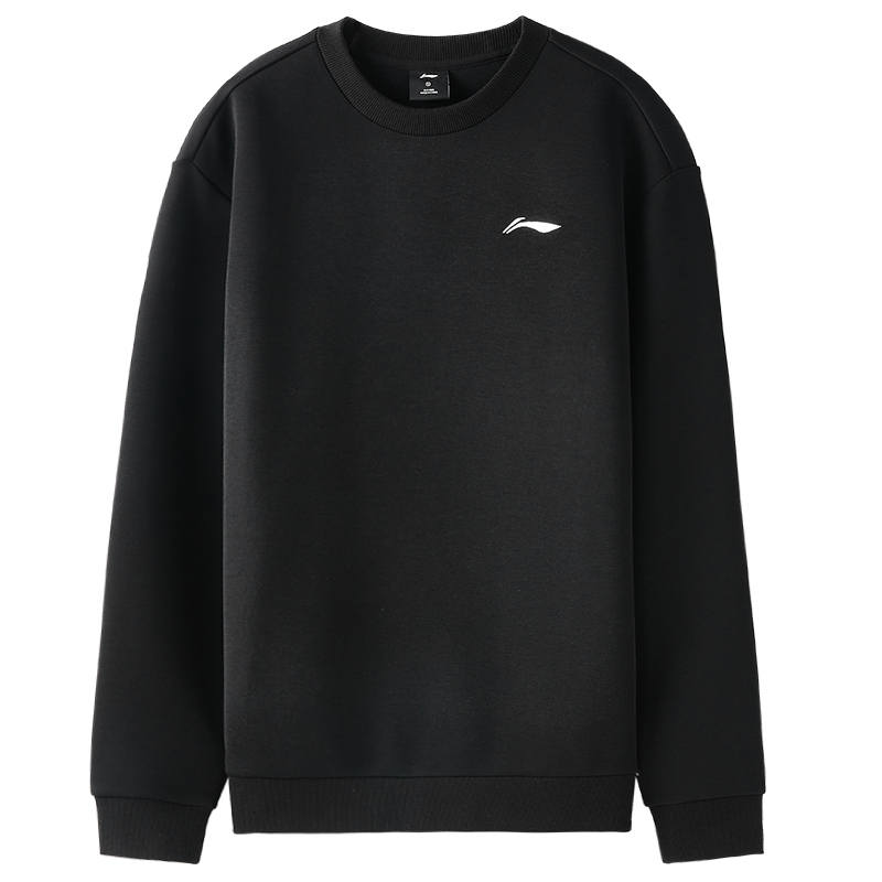 Li-Ning Li Ning Sweatshirts Unisex Black Crew Neck Moderate