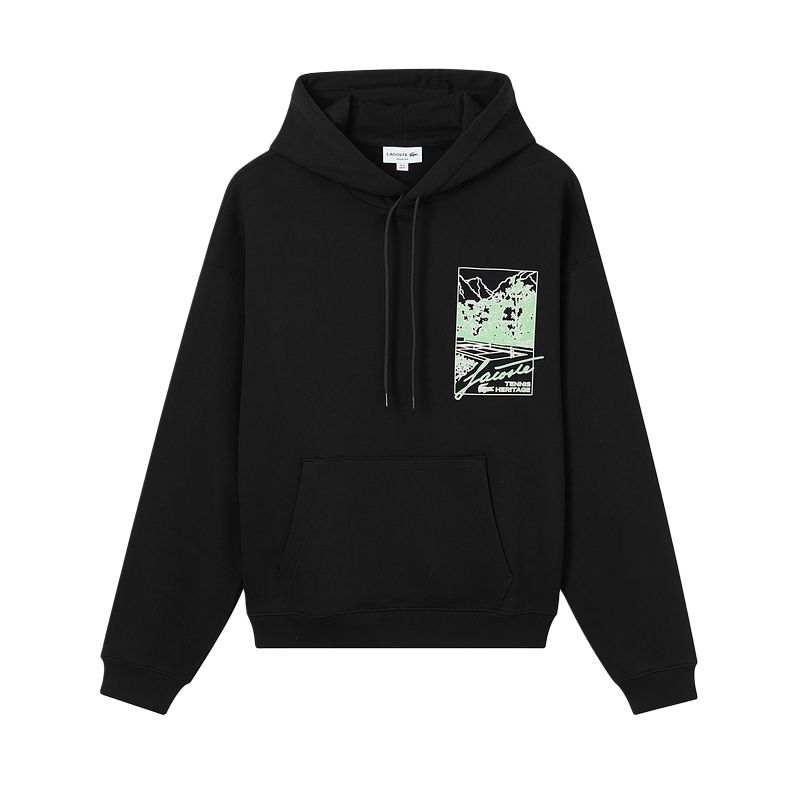 LACOSTE Lacoste graphic hooded sweatshirt