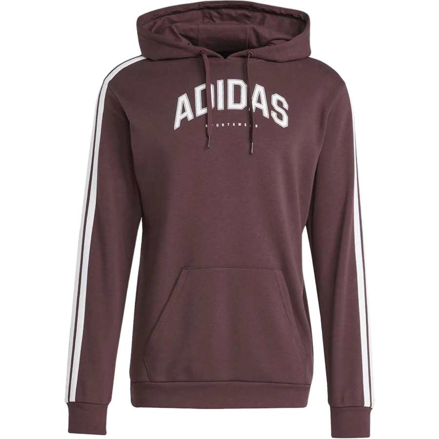 Adidas Adidas Clothing Sweatshirts Men's Red Brown Hooded Moderate