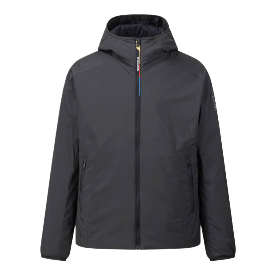 SALOMON Jackets Unisex Charcoal Gray Hooded Non Detachable Moderate Other