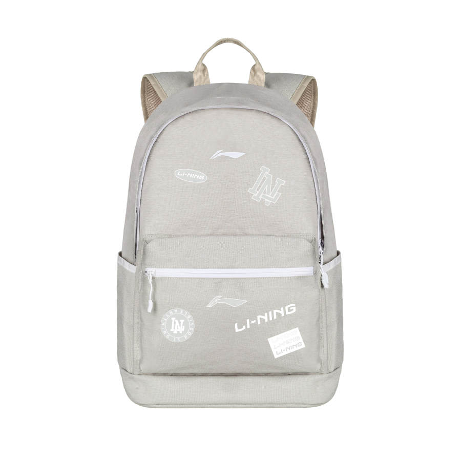 Li-Ning Li Ning Polyester Backpack Unisex Gray