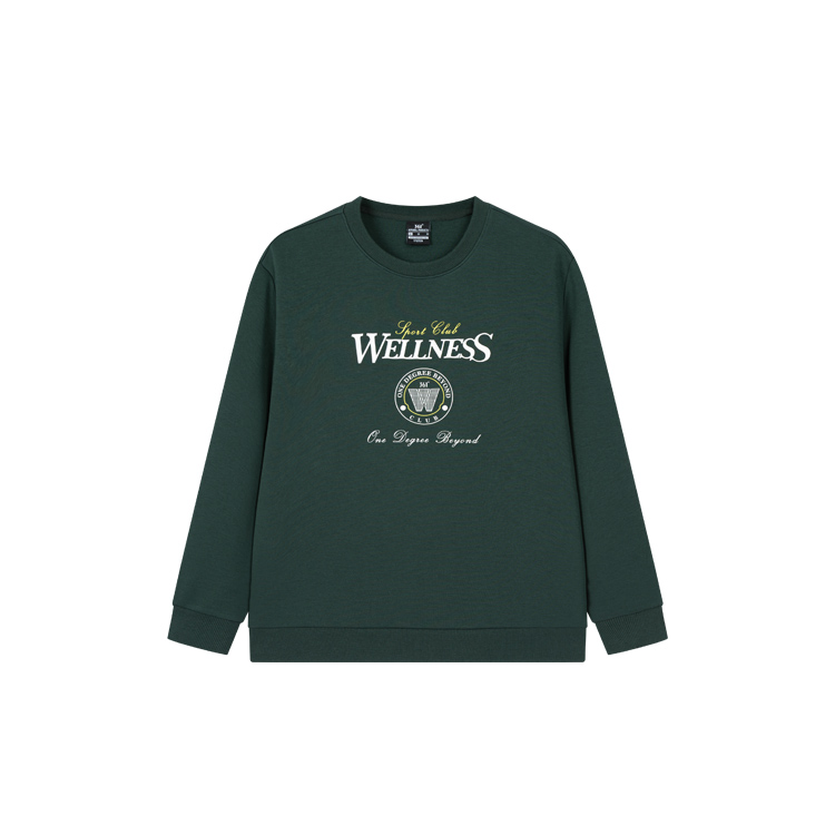 361° Sweatshirts Men's Christmas Dark Green Crew Neck Thickened Regular