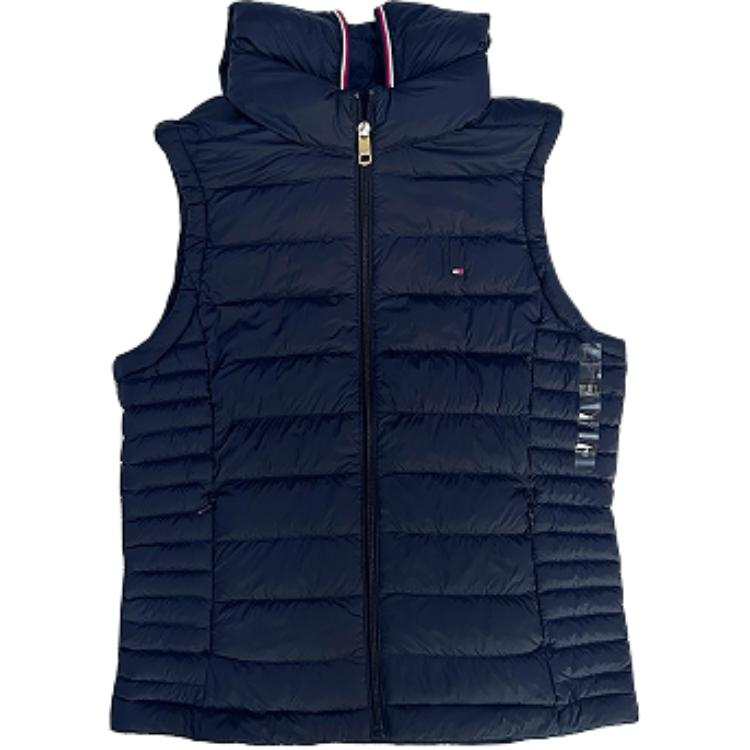 Tommy Hilfiger Vests Women's Navy Blue Hooded Non Detachable Moderate Other