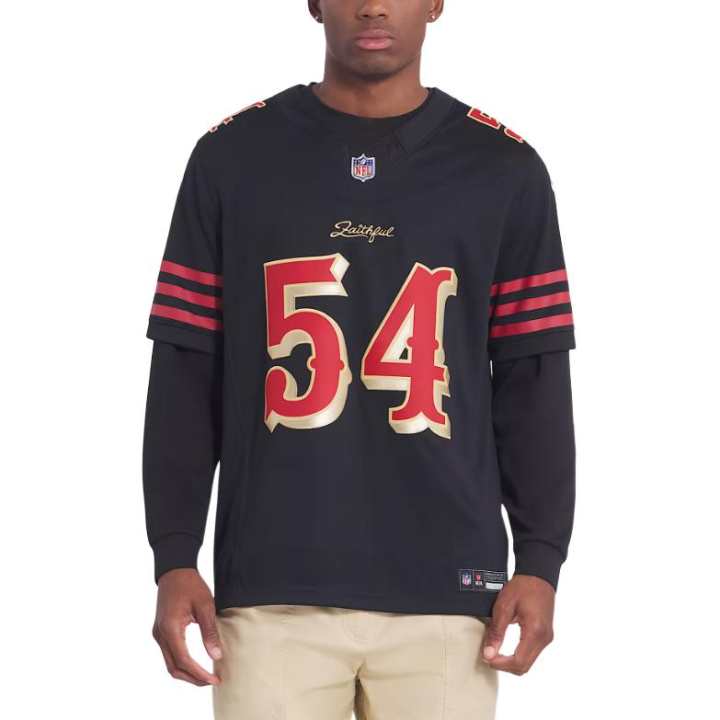 Nike Nike Fred Warner San Francisco 49ers Rivalries Collection Men's Nike Dri-FIT Nfl Limited Jersey