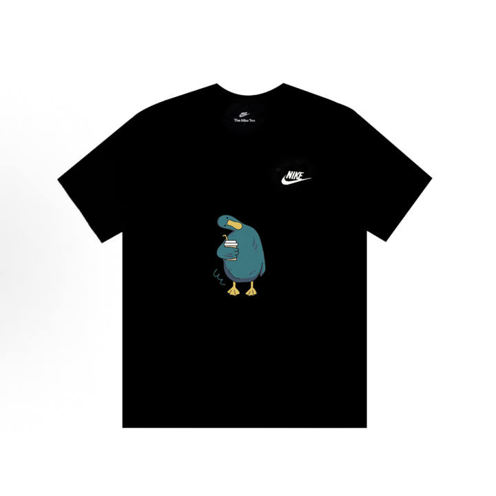 Nike Nike T Shirts Unisex Black Crew Neck Thin Straight Fit