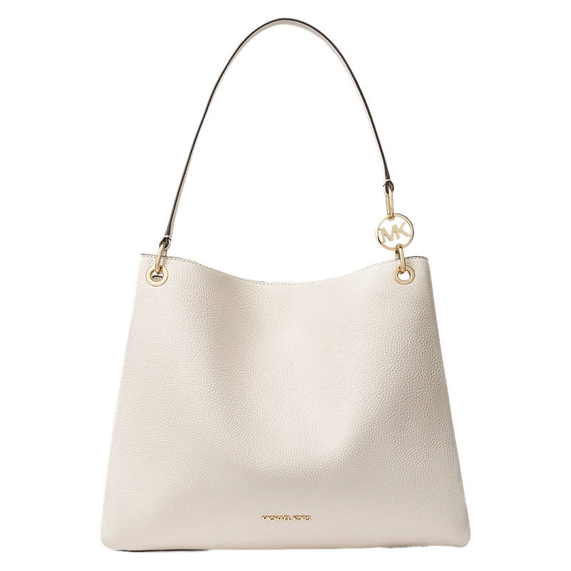 MICHAEL KORS Cow Leather Shoulder Bag Large Women's Milk White