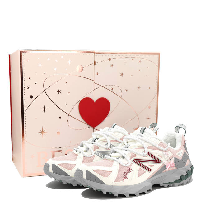 New Balance New Balance 610T Heartbeat Rhythm Box Textile, Artificial Leather Cushioning Low top Outdoor Shoes Unisex Gray Pink