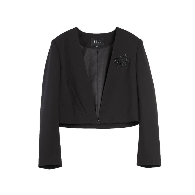 ELLE Business Suits Women's Black V Neck Moderate