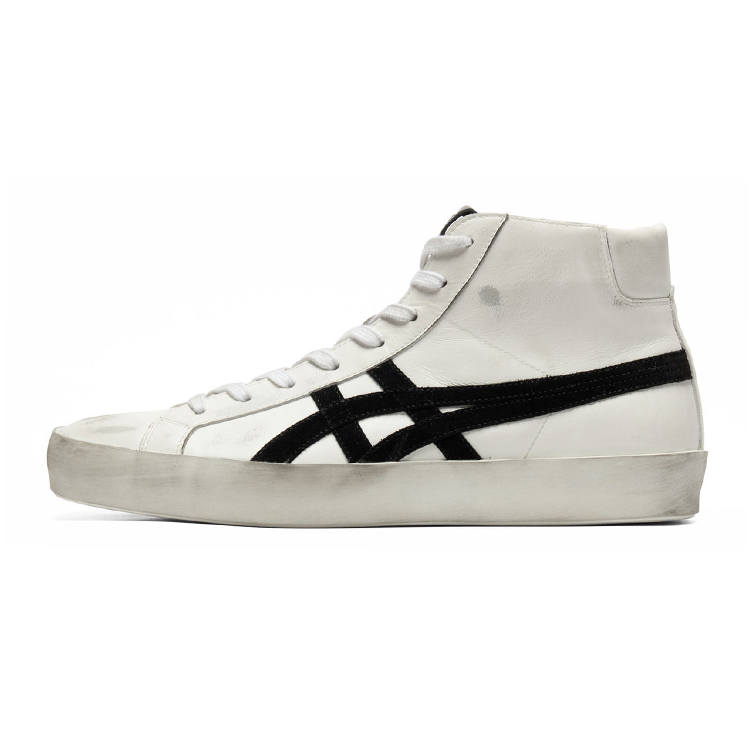 Onitsuka Tiger Abrasion Resistant High top Casual Shoes Unisex White Black