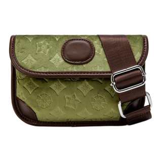 MACKJANICE Polyurethane Sling Bag Unisex Avocado Green