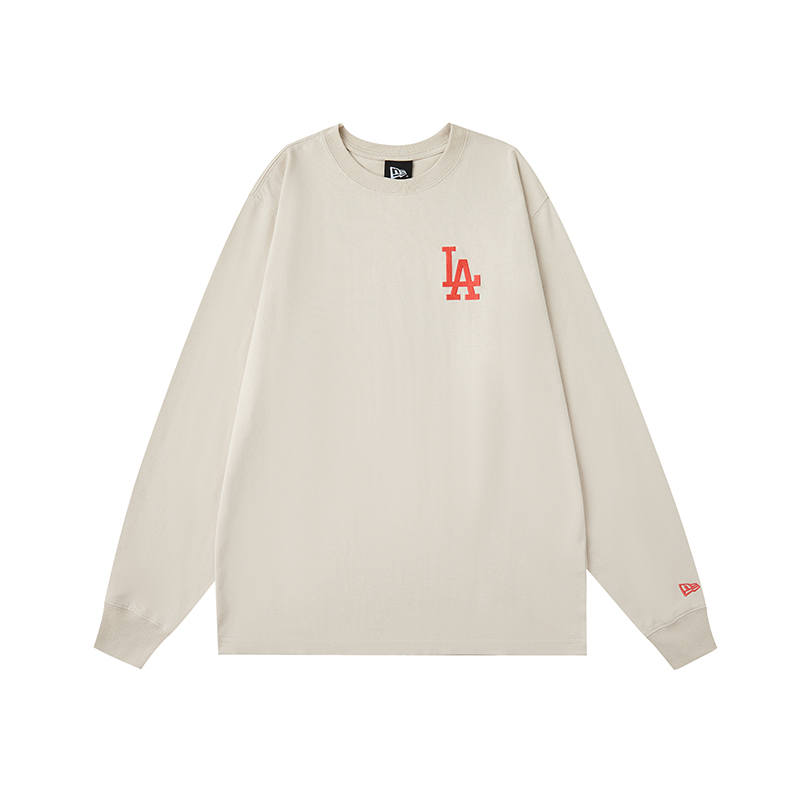 New Era X MLB T Shirts Unisex Gray White Crew Neck Moderate Straight Fit