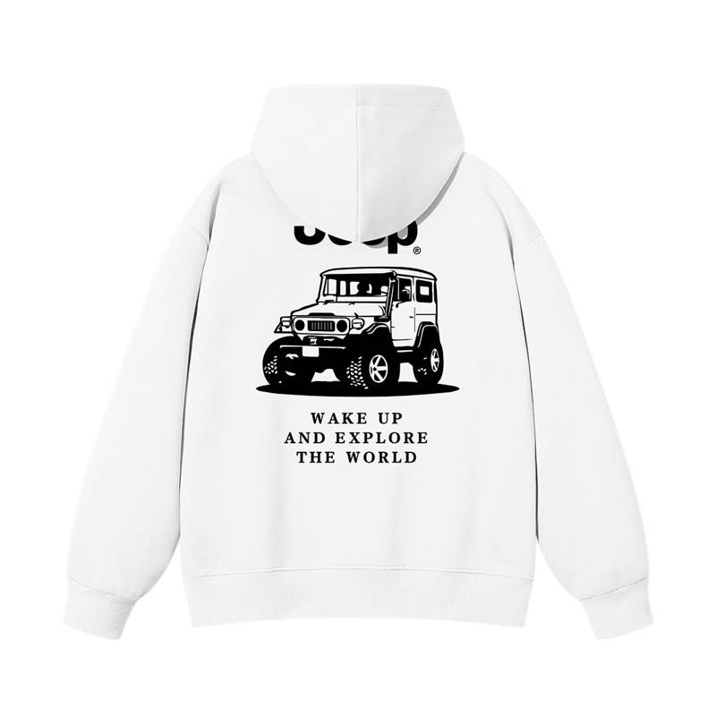 Jeep Grade School Sweatshirts Hooded Moderate