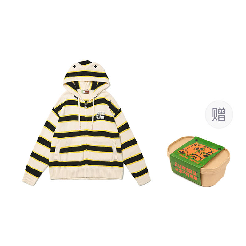 NSTNEW START X MAOZY Sweaters Unisex Hooded Moderate Cardigan