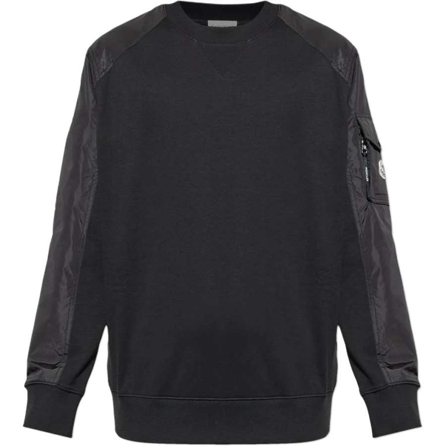 Moncler Moncler Panelled Logo Patch Sweatshirt