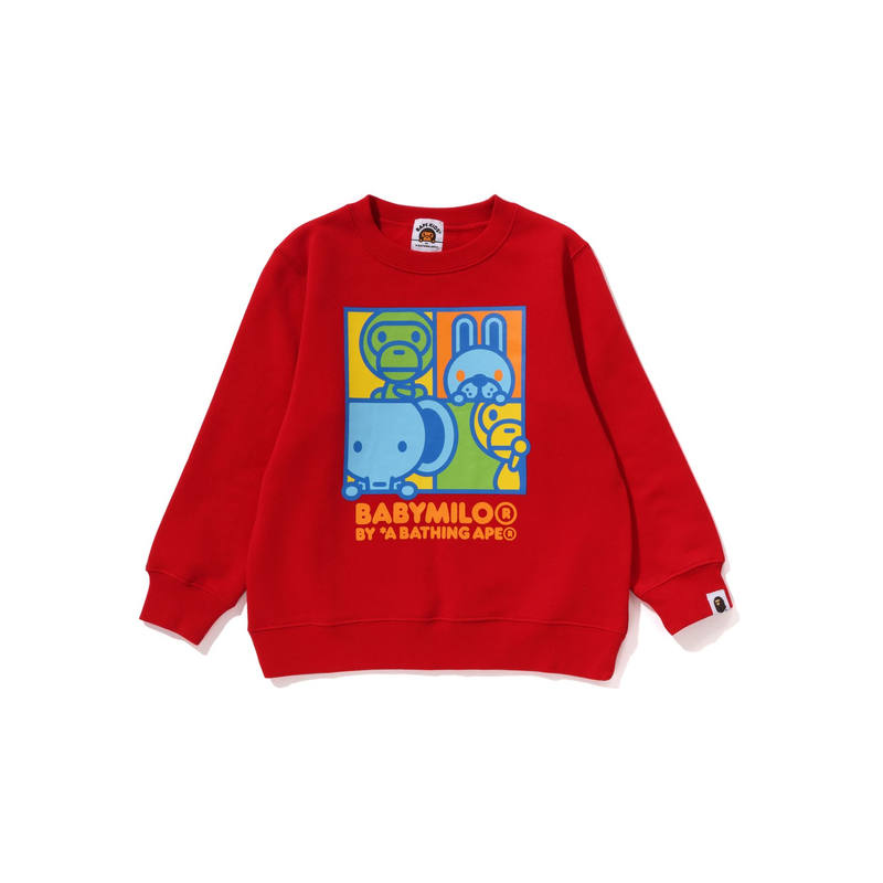 A BATHING APE Sweatshirt FW25 Children Aged 3 7 Years Old