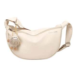 CinvaiKrose Fabric Shoulder Bag, Crossbody Bag Small Women's Ecru/Black/Burgundy