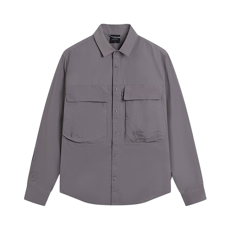 Li-Ning Li Ning Jackets Men's Carbon Gray Purple Lapel Moderate Other
