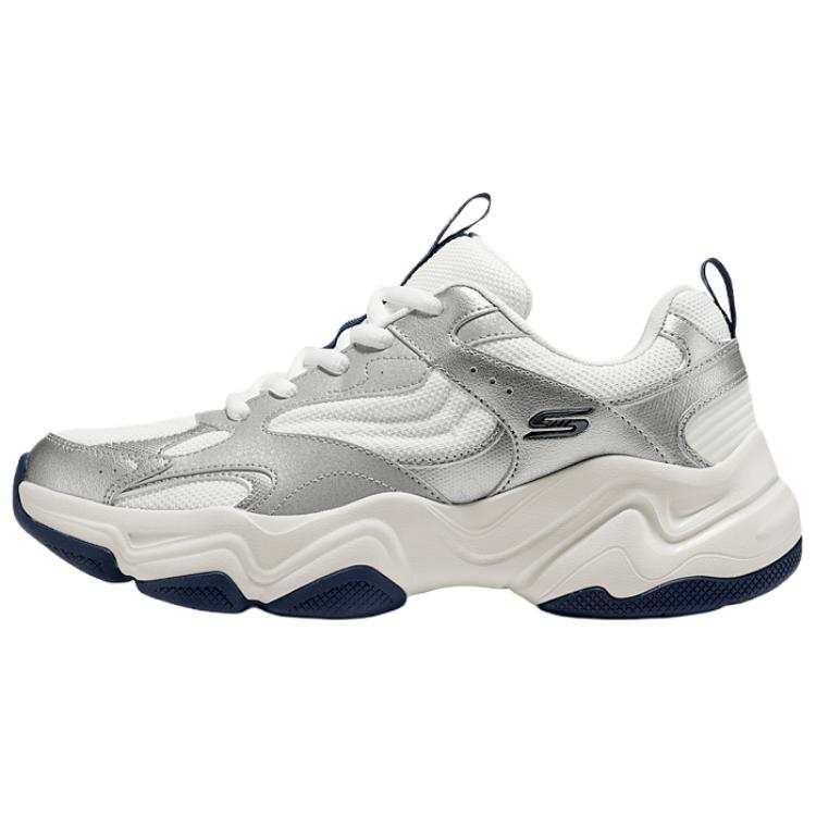 Skechers DLITES Chunky Sneakers Men's Low Top Silver