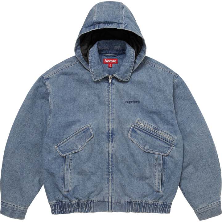Supreme Supreme Leather Collar Utility Jacket FW24