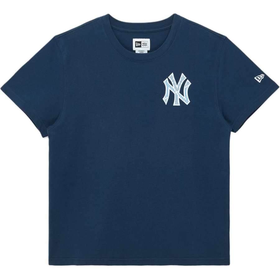 New Era T Shirts Women's Navy Blue Crew Neck