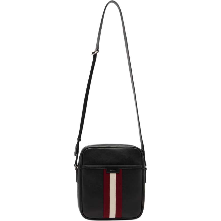 BALLY Bally striped leather messenger bag