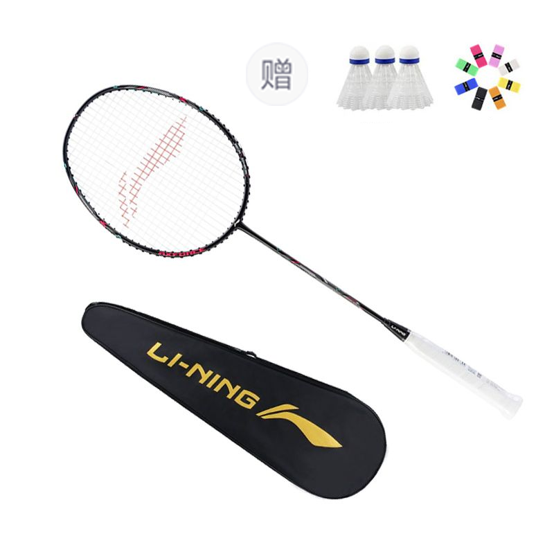 Li-Ning Li Ning Thunder Mini Cannon Full Carbon Badminton Rackets Offensive Type Heavy Head, Stiff Shaft Entry level Unisex