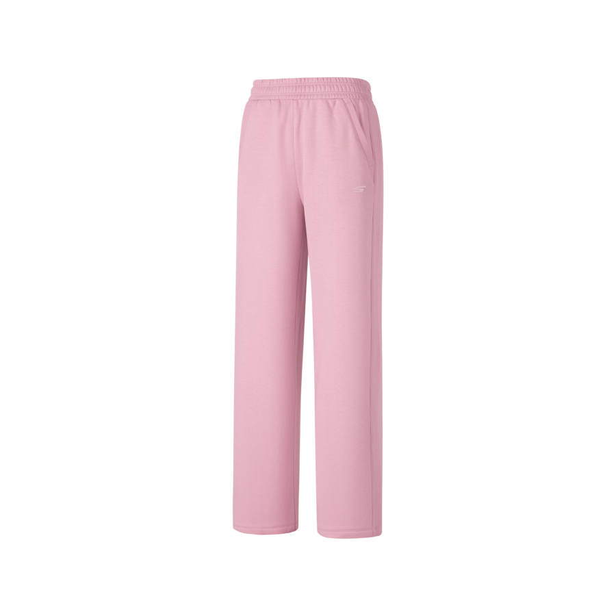 Skechers Fleece Lined Thermal Insulation Stretch Wide Leg Comfortable Solid Color Knitted Sweatpants Women's