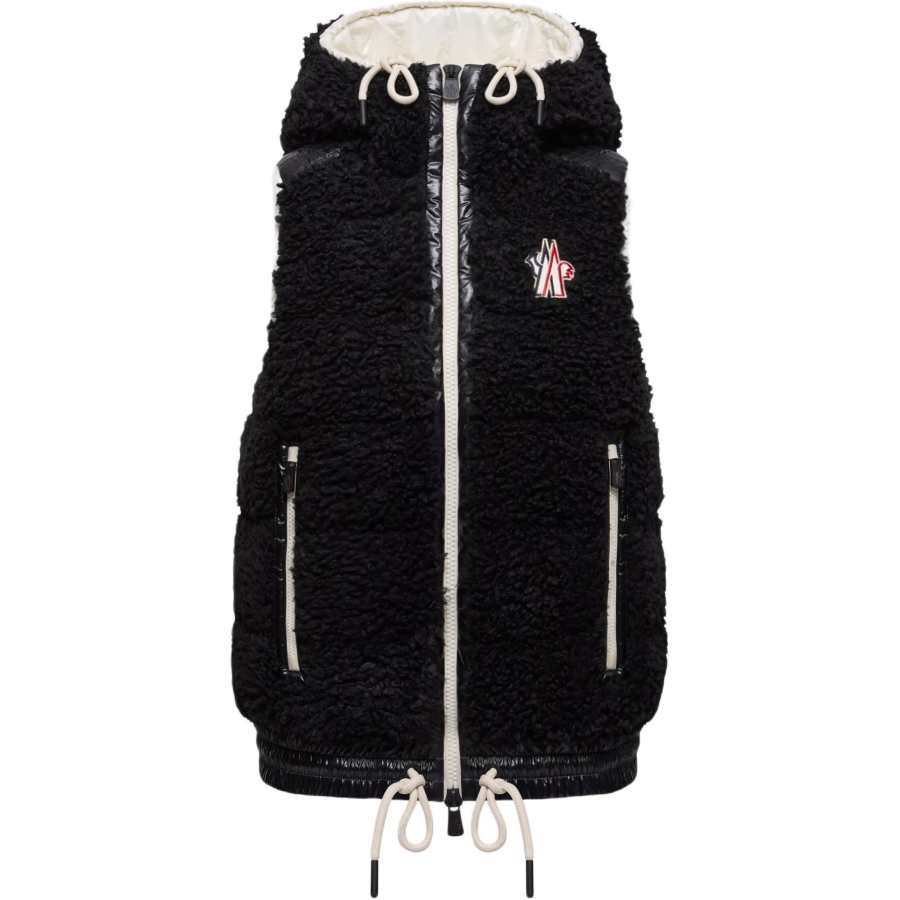 Moncler Grenoble Padded Teddy Zip-Up Gilet