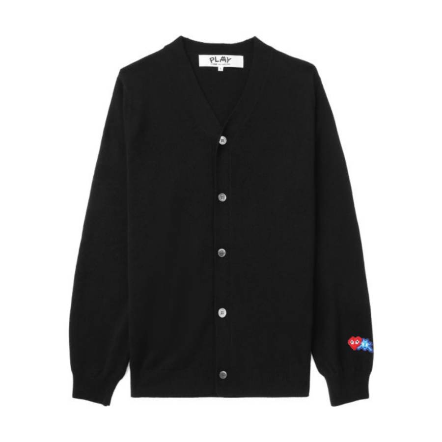 CDG Play Knitwear Men's Black Crew Neck Moderate