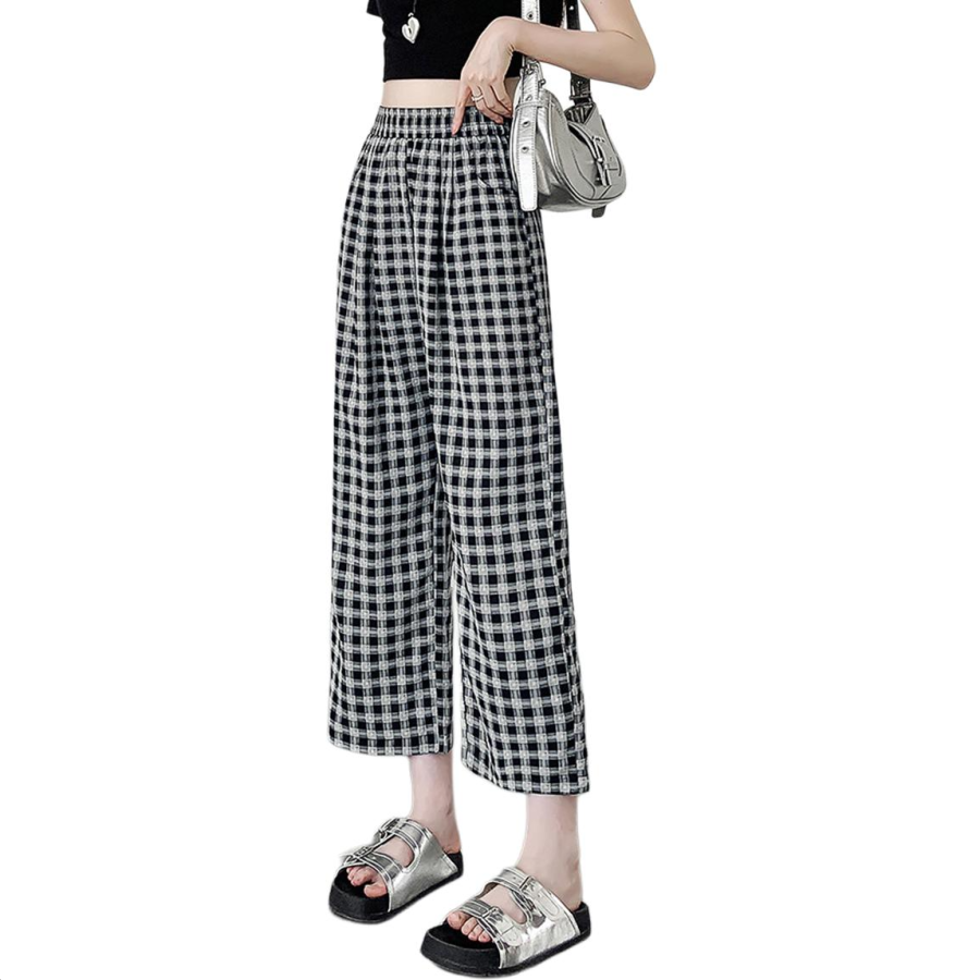 BALENO Casual Pants Women's Black Thin Straight Fit Pants