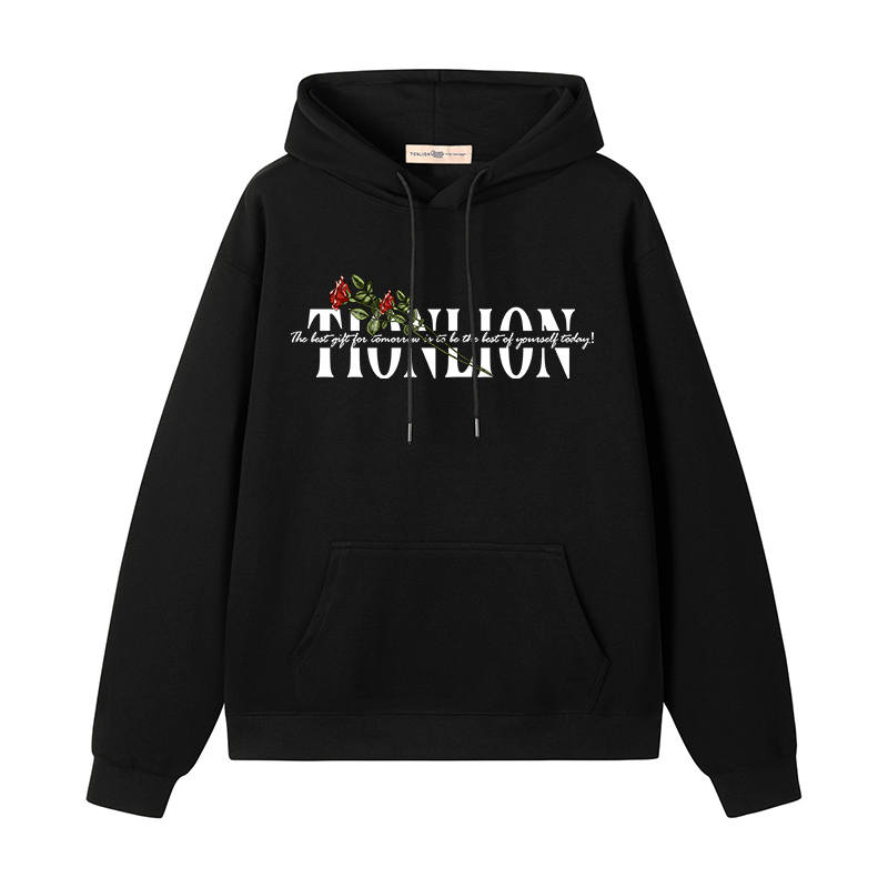 Tonlion Sweatshirts Unisex Hooded Moderate Heavyweight
