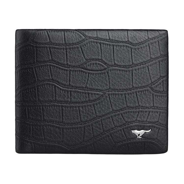 SEPTWOLVES SEPTWOLVES Top Grain Cow Leather Wallet Regular Men's Black