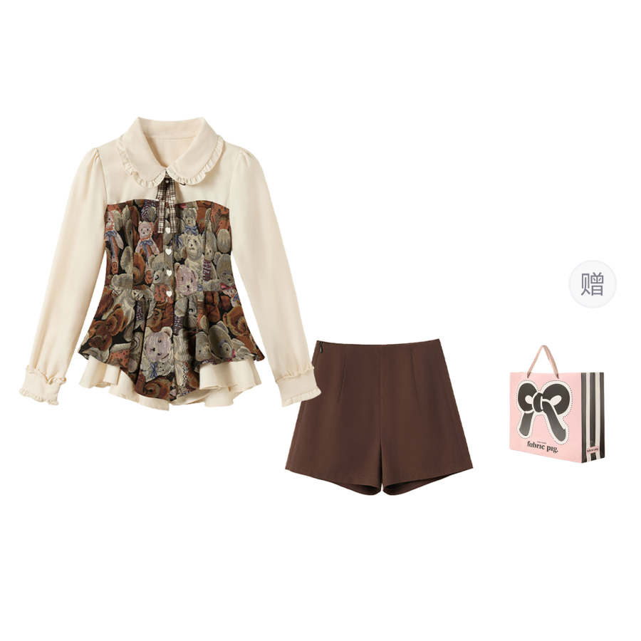 Fabric Pig Skirt Set Women's Gift Box Set Included