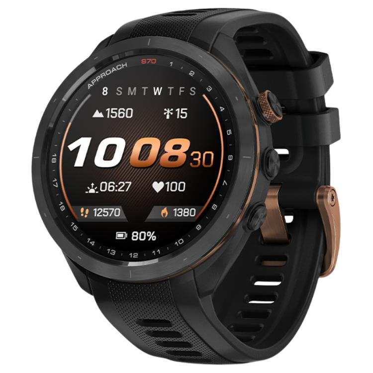 GARMIN Approach S70 Bronze Gold Smart Watches Bluetooth Connection Available For Download Unisex
