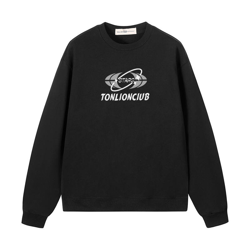 Tonlion Sweatshirts Unisex Crew Neck Moderate Heavyweight
