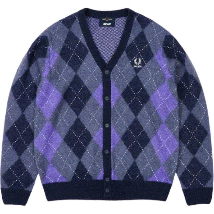 PALACE FRED PERRY FW25 ARGYLE CARDIGAN Knitwear Unisex