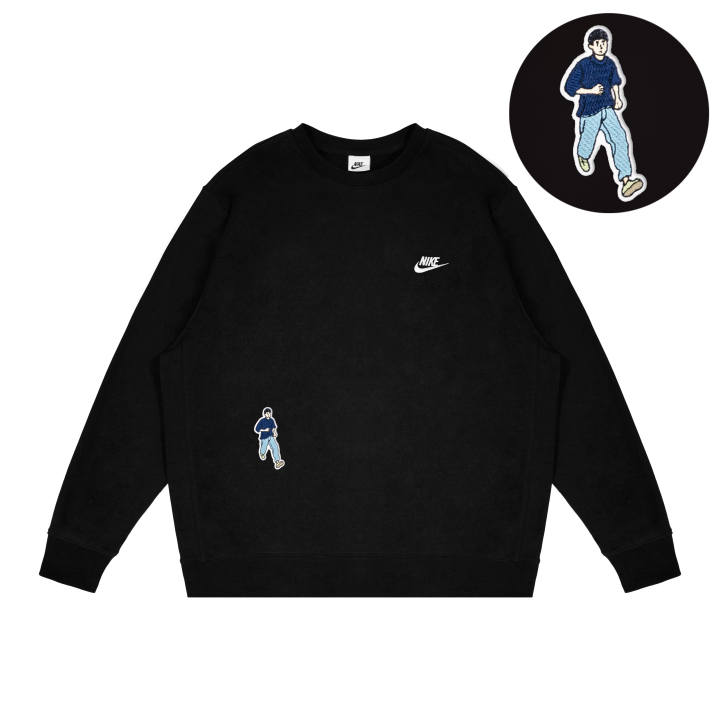 Nike Nike Dri Fit Sweatshirts Unisex Black Crew Neck Moderate Other